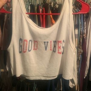 Good vibes crop top